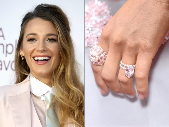 Blake Lively Oval Cut Diamond Engagement Ring